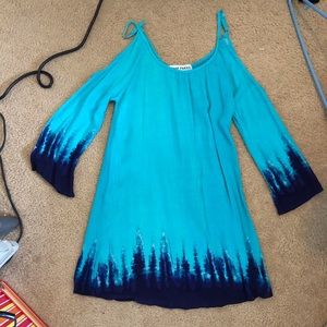 Boutique blue and green dress